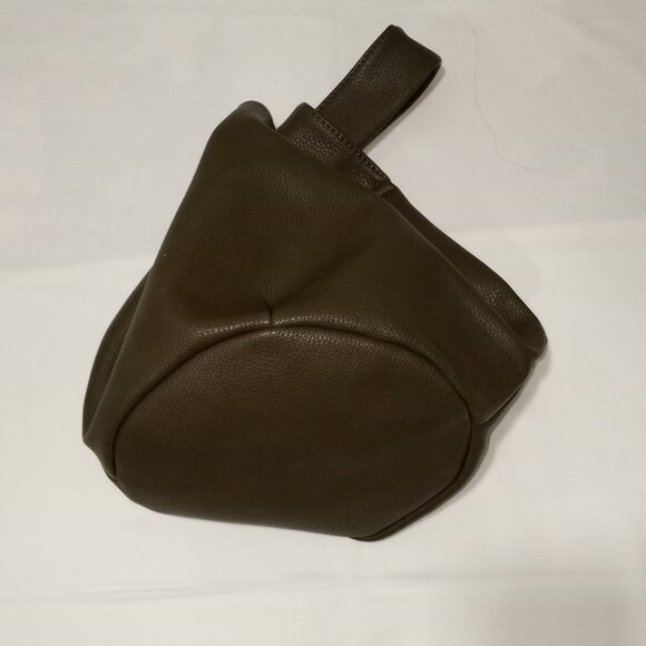 THE DROP SMALL TOTE HANDBAG WITH INTERLOCKING HANDLE OLIVE GREEN WOMEN - Picture 4 of 5